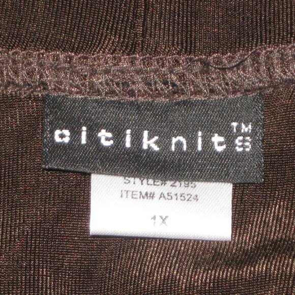 Citiknits Open Cardigan Size 1X Brown - Picture 5 of 6